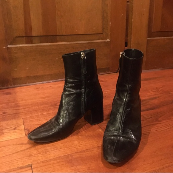 Zara Genuine Leather Ankle Booties - Picture 3 of 3